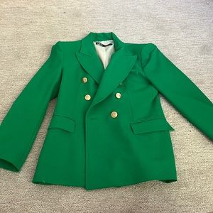 Zara green blazer